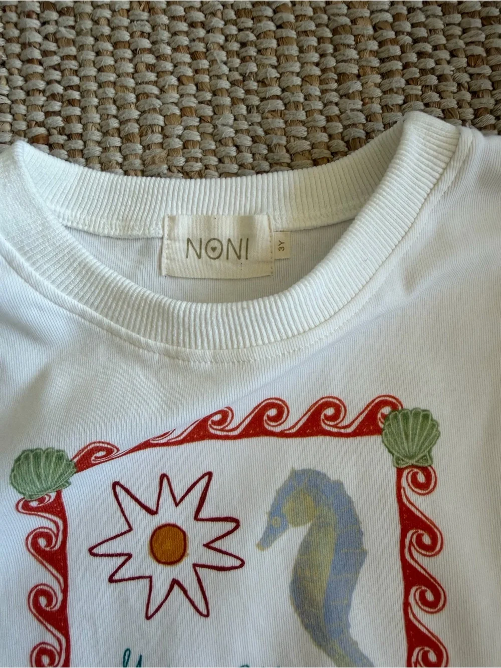 Noni “The Sea is calling” T shirt Romper Sz 3T